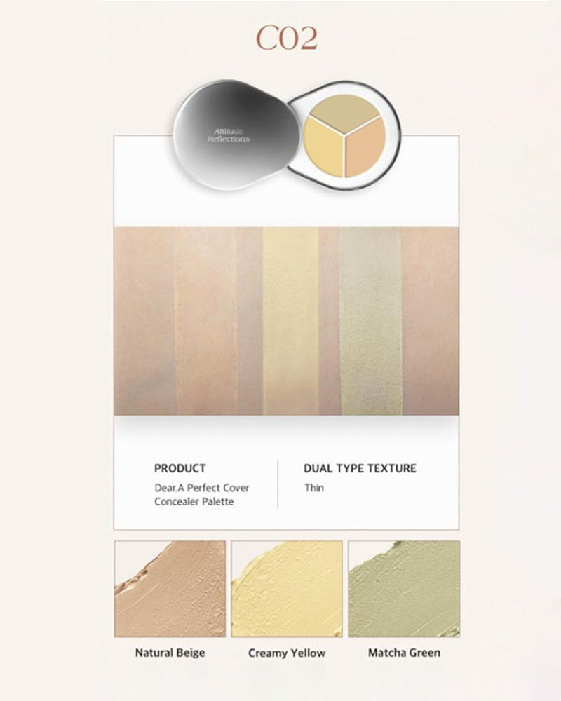 Dear.A Perfect Cover Concealer Palette: With Mini Finger Puff