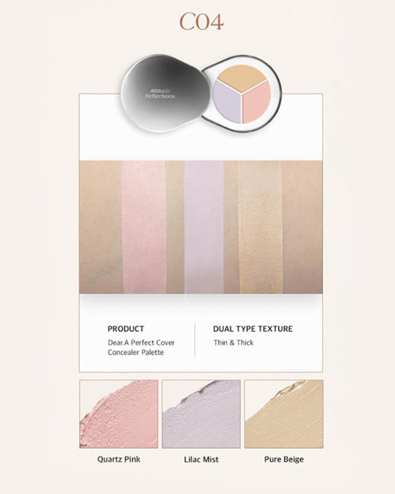 Dear.A Perfect Cover Concealer Palette: With Mini Finger Puff