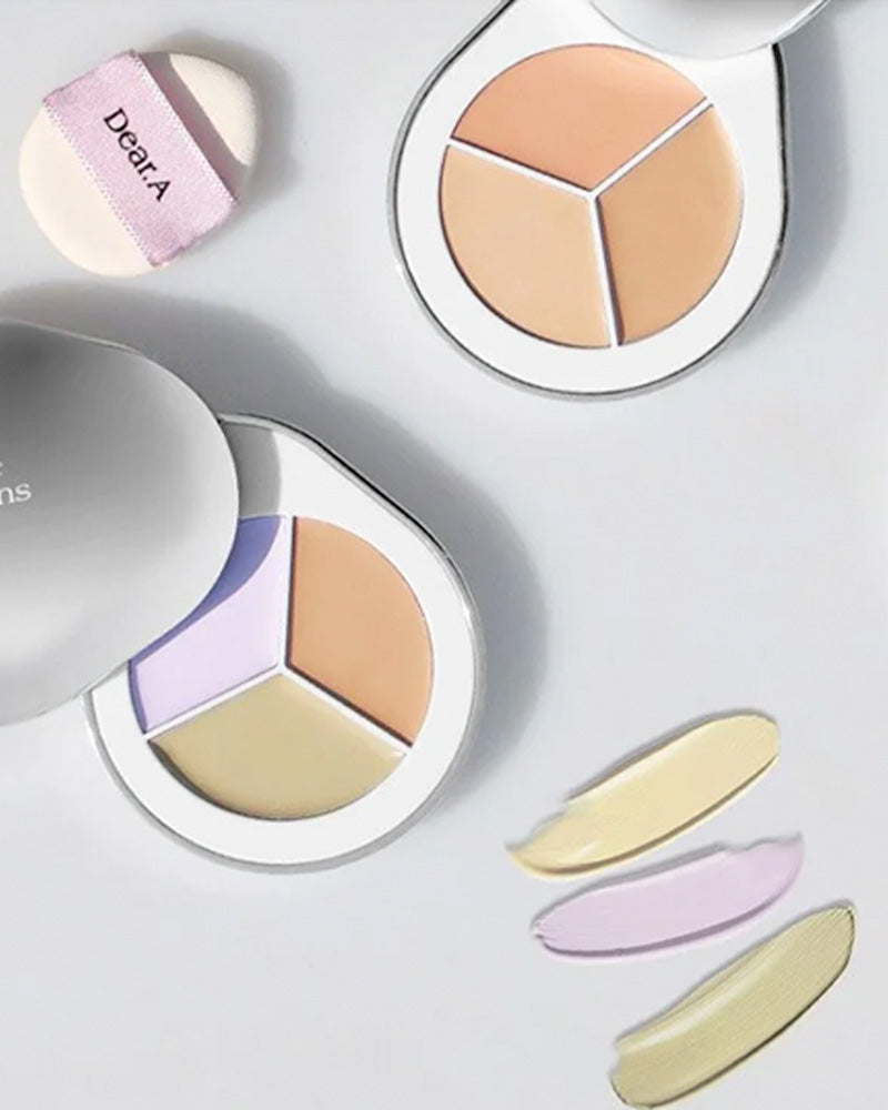 Dear.A Perfect Cover Concealer Palette: With Mini Finger Puff